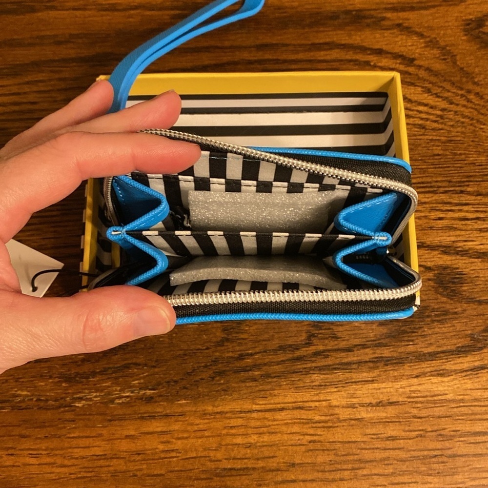 Marc Tetro Schnauzer Wallet with Wrist Strap Blue - Picture 2 of 6